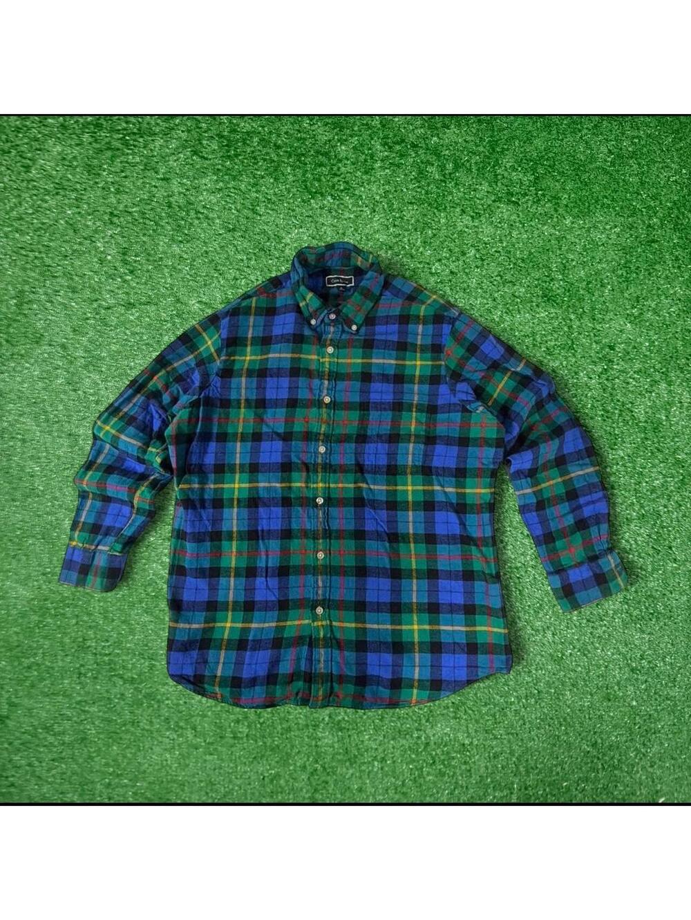 Club Room Men's Multi and Green Shirt